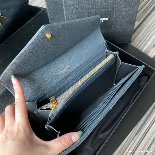 Tony Luxuries MONOGRAM LARGE FLAP WALLET YSL 0728